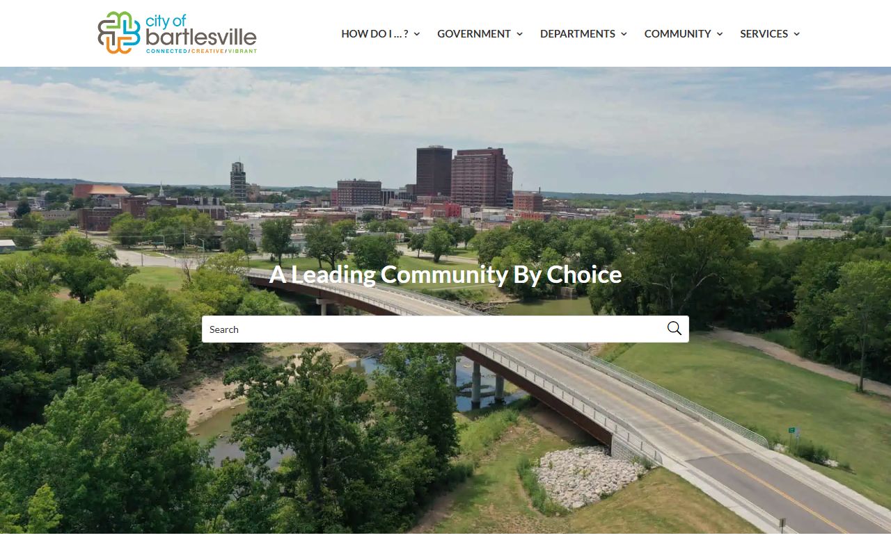 Bartlesville city website for police and booking information