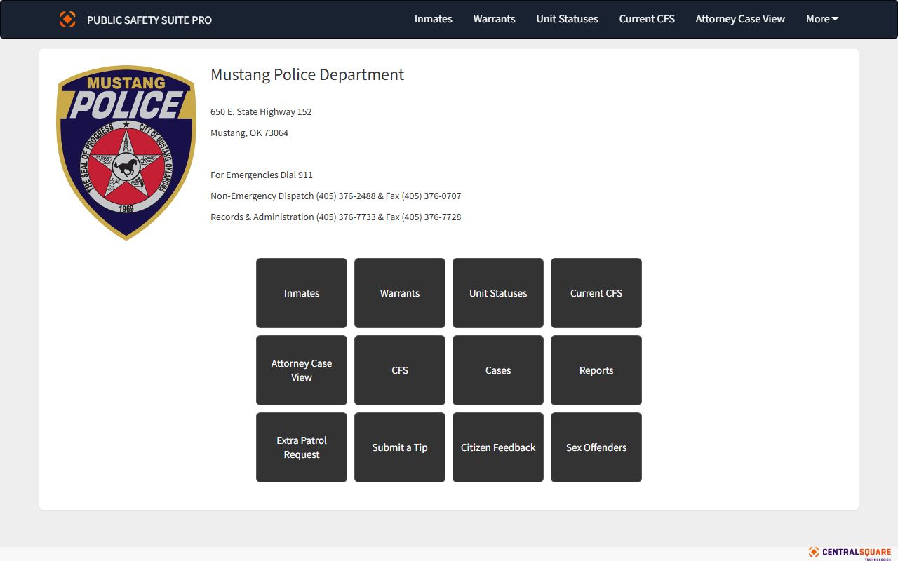 Mustang Zuercher Portal booking reports search