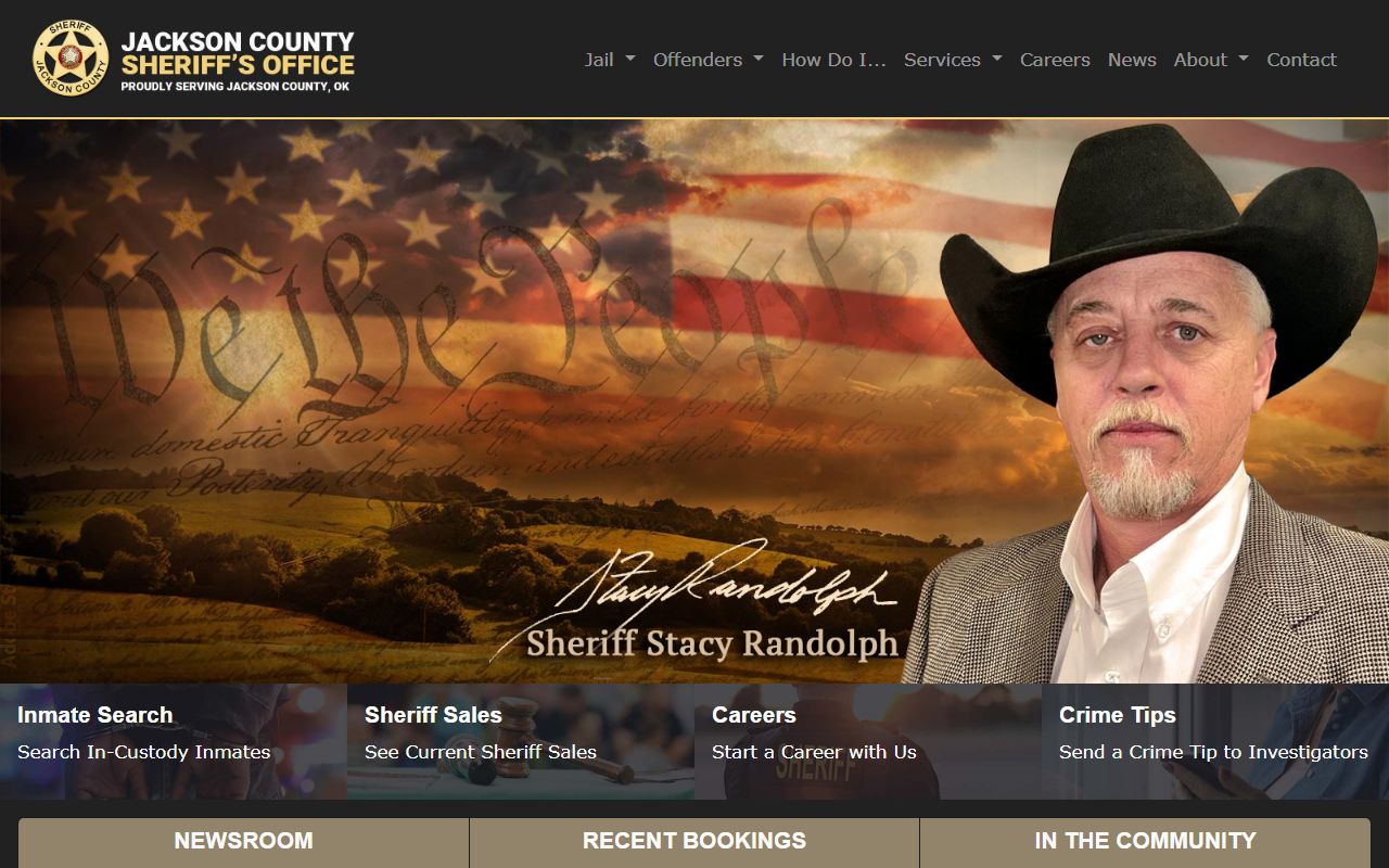 Jackson County Sheriff's Office booking reports website