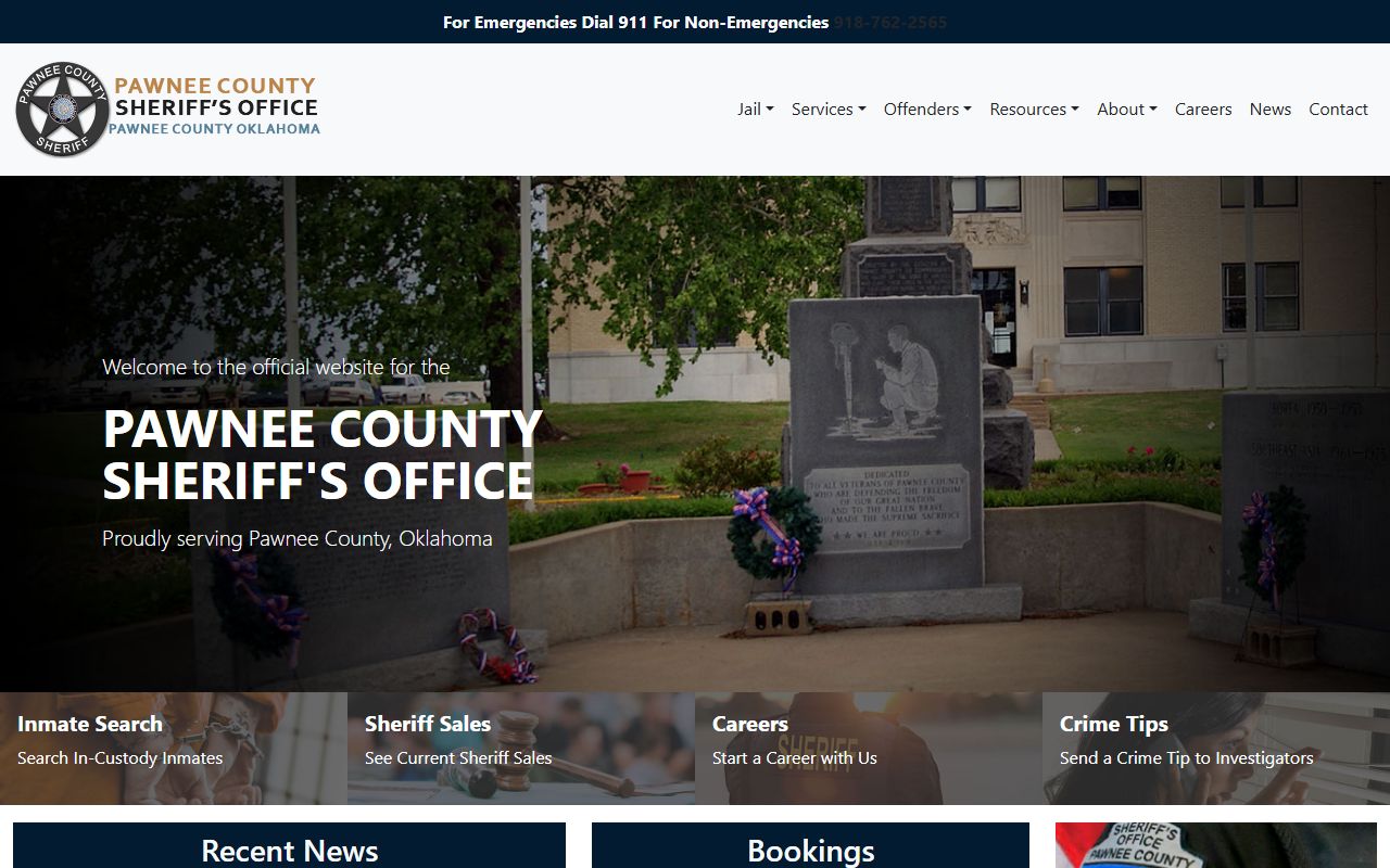 Pawnee County Sheriff's Office official website