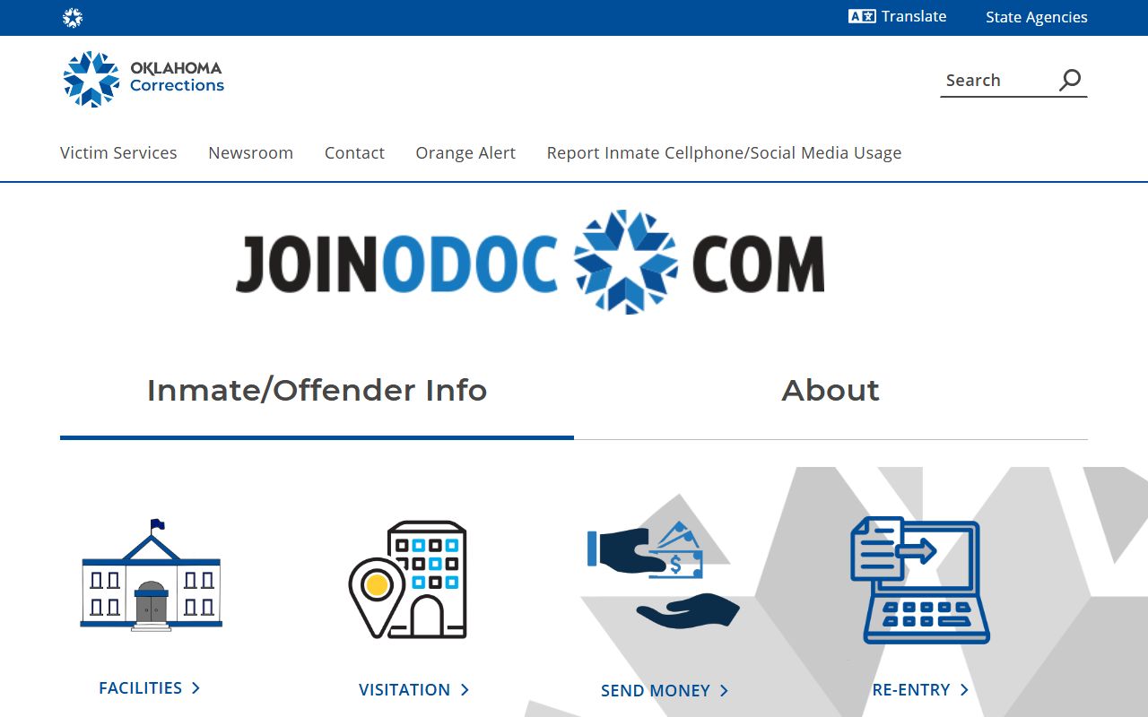 Oklahoma Department of Corrections booking reports